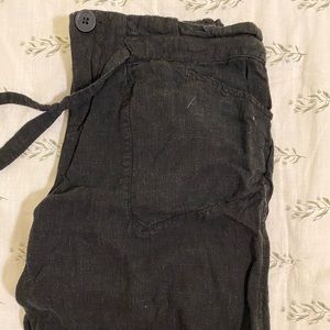 Black flowy trousers